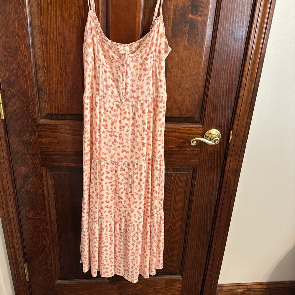 Floral Pink Maxi Dress